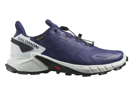Zapatilla Salomon Supercross 4 GTX Mujer Azul Blanco Impermeable
