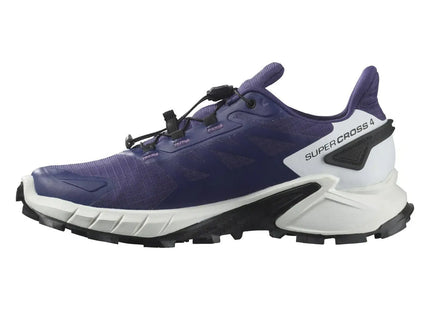 Zapatilla Salomon Supercross 4 GTX Mujer Azul Blanco Impermeable