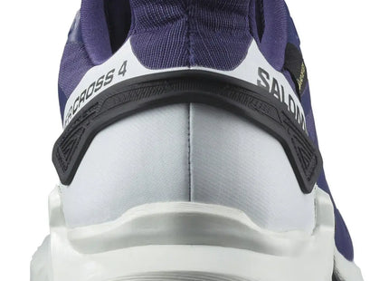 Zapatilla Salomon Supercross 4 GTX Mujer Azul Blanco Impermeable