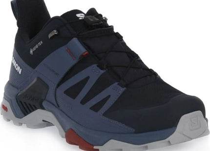 Zapatilla Salomon X Ultra 4 GTX Hombre Gris Carbon Azul Bering