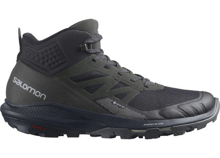 Botín Salomon Outpulse Mid GTX Hombre Negro Ébano Impermeable