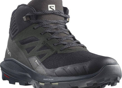 Botín Salomon Outpulse Mid GTX Hombre Negro Ébano Impermeable
