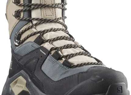 Botín Salomon Quest Element GTX Mujer Gris Ebony Impermeable