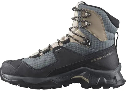 Botín Salomon Quest Element GTX Mujer Gris Ebony Impermeable