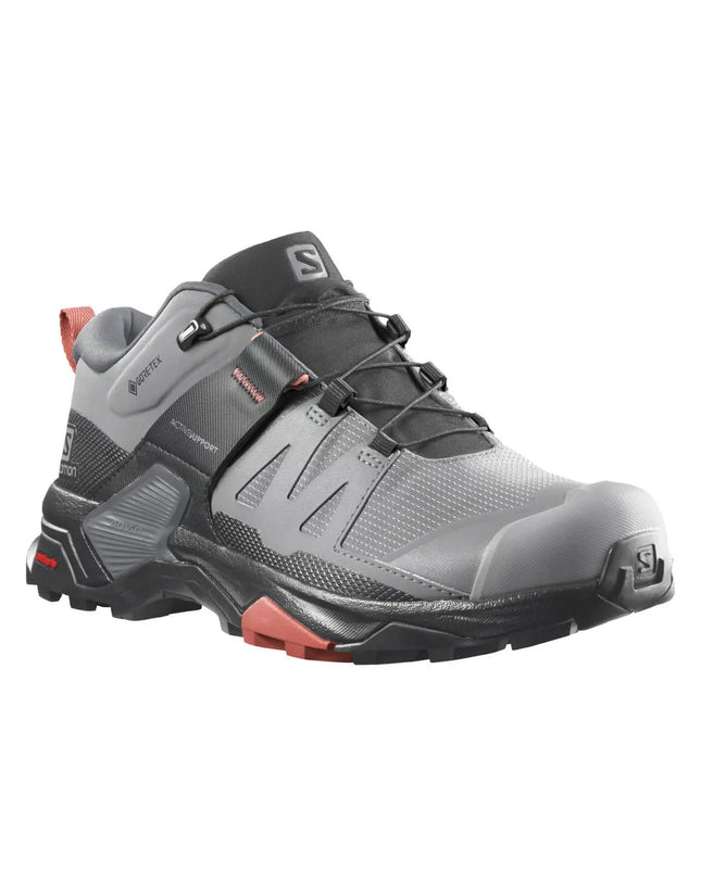 Zapatilla Salomon X Ultra 4 GTX Mujer Gris Alloy Sienna Trail