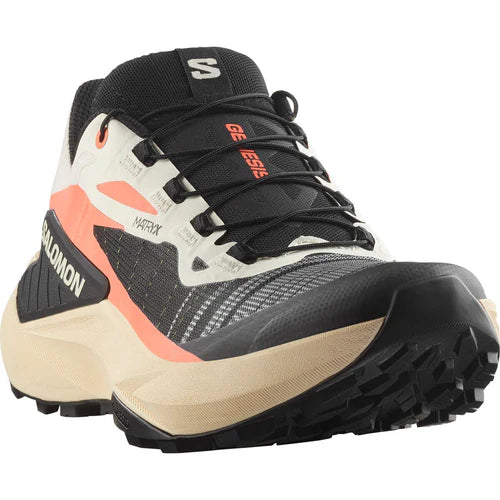 Zapatilla Salomon Genesis Mujer Coral Tender Peach Negro Trail