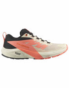 Zapatilla Salomon Sense Ride 5 Mujer Tender Peach Coral Negro Trail
