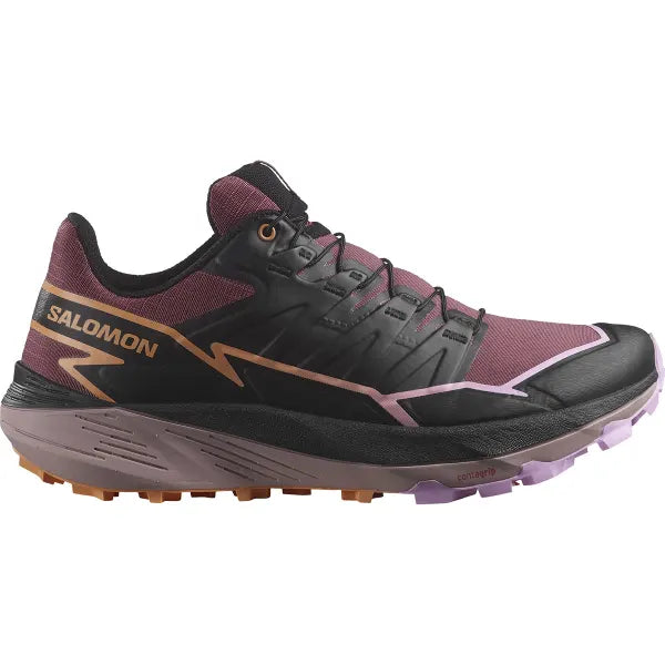 Zapatilla Salomon Thundercross Mujer Nocturne Negro Papaya Trail
