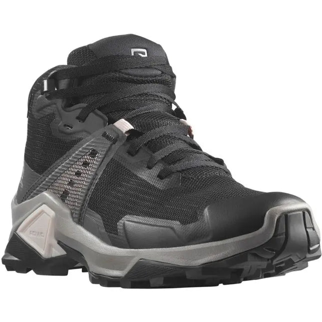 Botín Salomon X Raise 2 Mid GTX Mujer Negro Magnet Impermeable
