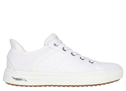 Zapatilla Skechers Arch Fit Arcade Forever Cozy Mujer Blanca Sin Cordones