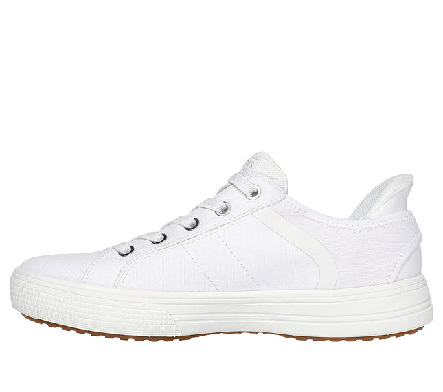 Zapatilla Skechers Arch Fit Arcade Forever Cozy Mujer Blanca Sin Cordones