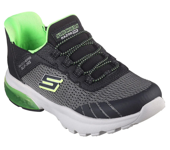 Zapatilla Skechers Razor Air Hyper-Brisk Niño Gris Carbón