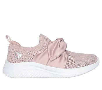 Zapatilla Skechers Ultra Flex 3.0 Beaming Bows Niña Rosa Sin Cordones