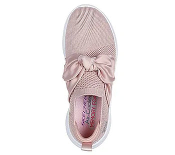Zapatilla Skechers Ultra Flex 3.0 Beaming Bows Niña Rosa Sin Cordones