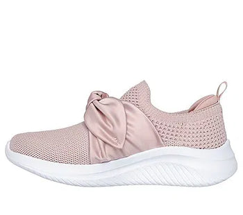 Zapatilla Skechers Ultra Flex 3.0 Beaming Bows Niña Rosa Sin Cordones