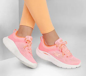 Zapatilla Skechers Go Run Lite Mujer Rosa Coral Running Liviana