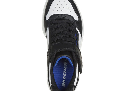 Zapatilla Skechers Quick Street Niño Negro Blanco