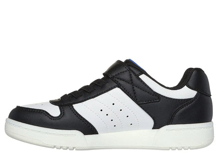 Zapatilla Skechers Quick Street Niño Negro Blanco