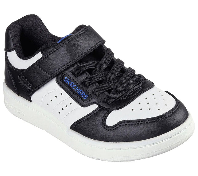 Zapatilla Skechers Quick Street Niño Negro Blanco