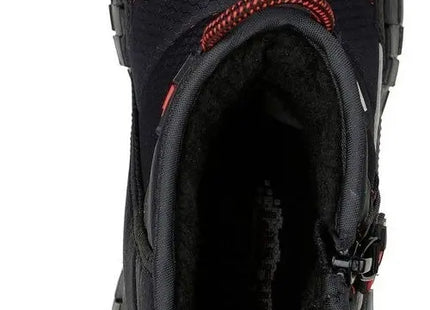Bota Skechers Mega-Craft Cuboforce Niño Negro Rojo Pixelada