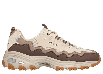 Zapatilla Skechers D'Lites Vintage Wave Mujer Natural Café