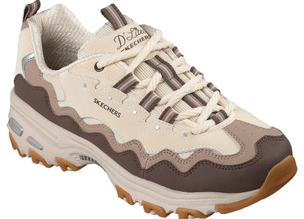 Zapatilla Skechers D'Lites Vintage Wave Mujer Natural Café