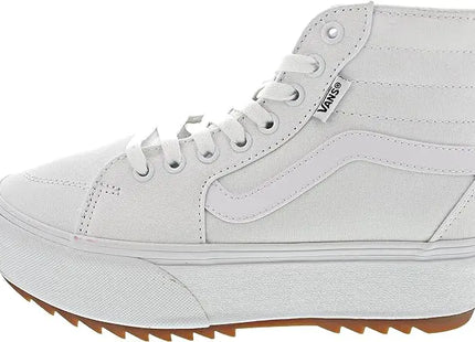 Zapatilla Vans Filmore Hi Tapered Platform Mujer Blanca Caña Alta Plataforma