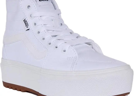 Zapatilla Vans Filmore Hi Tapered Platform Mujer Blanca Caña Alta Plataforma