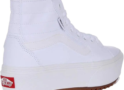 Zapatilla Vans Filmore Hi Tapered Platform Mujer Blanca Caña Alta Plataforma