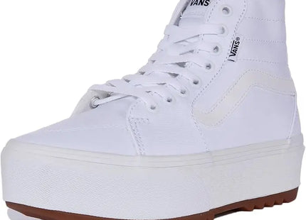 Zapatilla Vans Filmore Hi Tapered Platform Mujer Blanca Caña Alta Plataforma