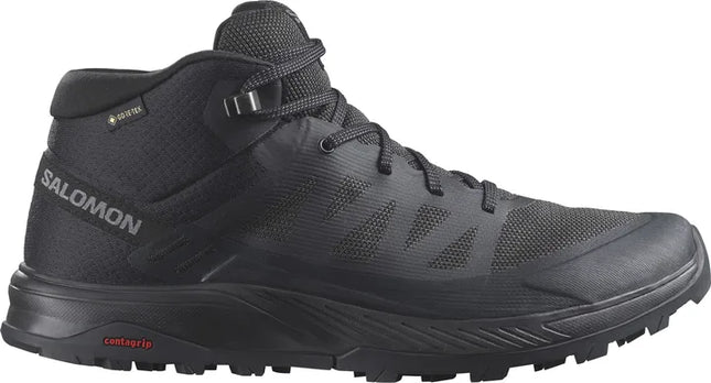 Zapatilla Salomon Outrise Mid GTX Hombre Negro Impermeable Trail