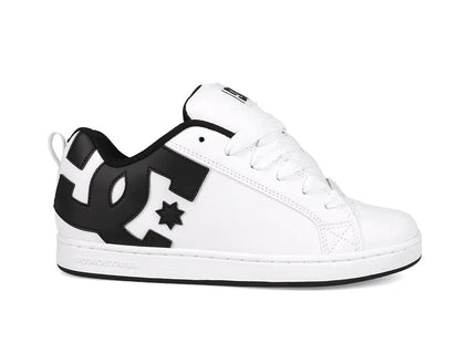Zapatilla DC Court Graffik Mujer Blanco Negro Skate Urbana