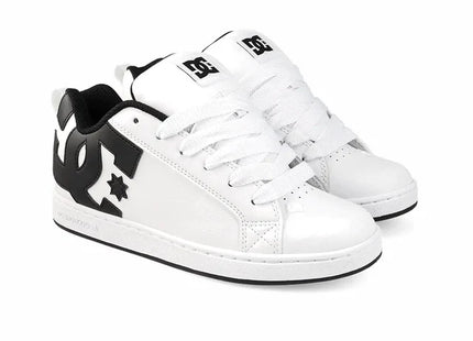 Zapatilla DC Court Graffik Mujer Blanco Negro Skate Urbana