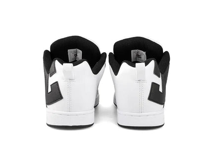 Zapatilla DC Court Graffik Mujer Blanco Negro Skate Urbana