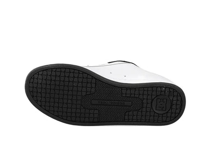 Zapatilla DC Court Graffik Mujer Blanco Negro Skate Urbana
