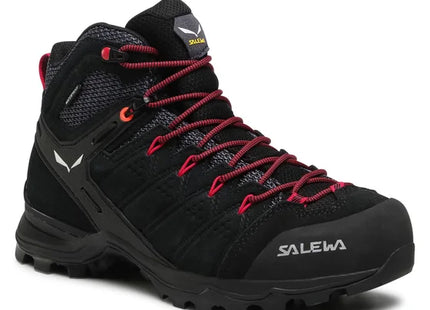 Botín Trekking Salewa Alp Mate Mid WP Mujer Negro Rosado Impermeable