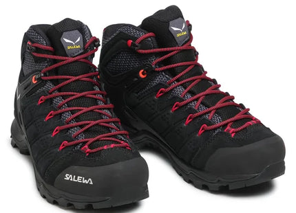 Botín Trekking Salewa Alp Mate Mid WP Mujer Negro Rosado Impermeable