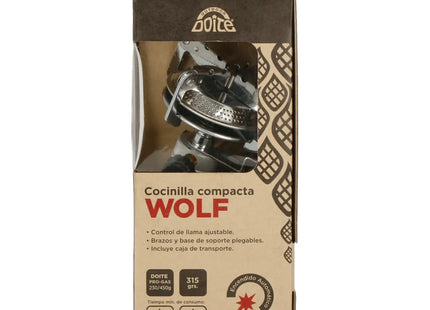 Cocinilla Compacta Doite Wolf Plateado Camping