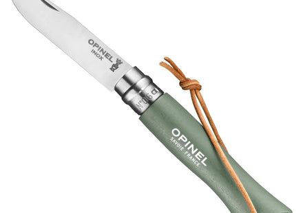 Cuchillo Opinel N°6 Trekking Verde Natural Con Hoja Inoxidable