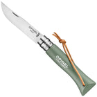 Cuchillo Opinel N°6 Trekking Verde Natural Con Hoja Inoxidable