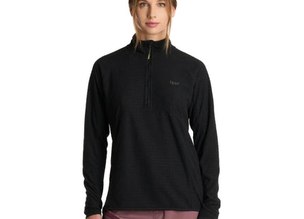 Poleron Mujer Jacaranda Nano-F 1/4 Zip Negro Lippi