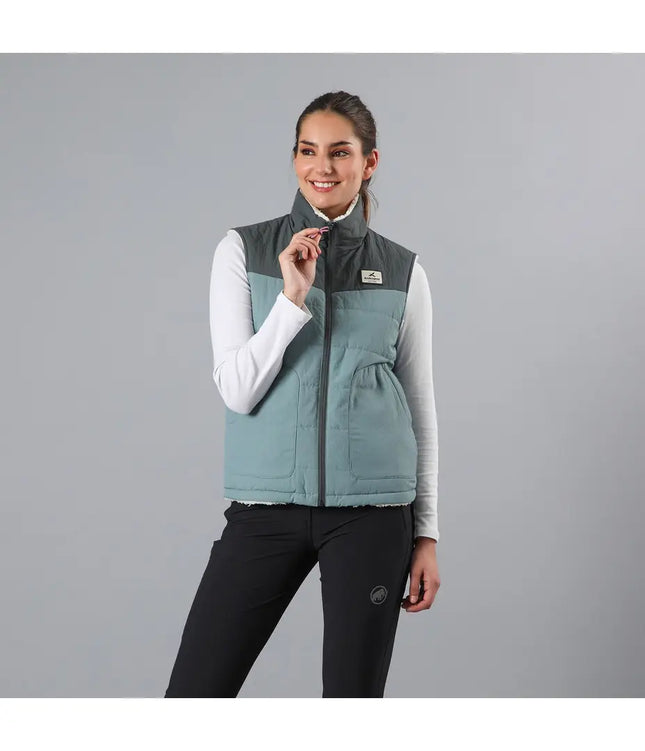 CHAQUETA POLAR ANDESGEAR SIN MANGAS - TRANCURA VEST REVERSIBLE MUJER