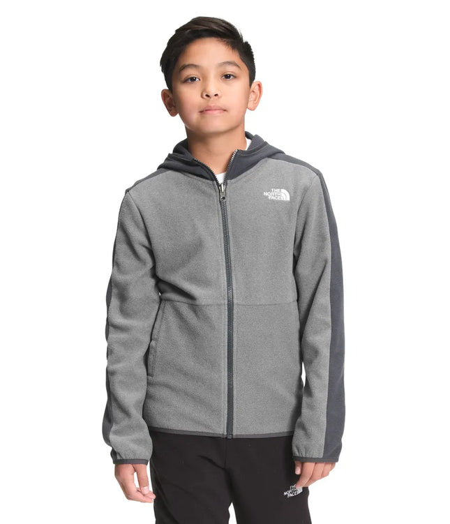 Polar The North Face Glacier Full Zip Hoodie Niño Gris Medio