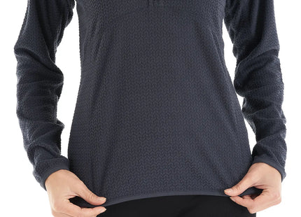Poleron Mujer Lippi Jacaranda Nano-F 1/4 Zip Azul Marino