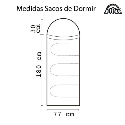 Saco De Dormir Doite Tempo Plus Petróleo 8º –3°C Camping